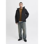 Jack & Jones Siyah Erkek Mont 12278781_JJEKEEN Jacket AW25 Sn