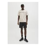 Jack & Jones Siyah Erkek Normal Bel Normal Kalıp Sweat Şort 12273304_JPSTGORDON FUSION SWEAT SH
