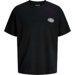 Jack & Jones Siyah Erkek Regular Fit Logo Baskılı T-Shirt 12298480 Jjlegacy Tee Ss Crew Neck - 2XL