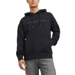 Jack & Jones Siyah Erkek Sweatshirt JJESTAR JJ SWEAT HOOD NOOS, M