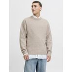 Jack Jones Soho Ollıe Relax Fit Erkek Kazak 12278924 - Bej - 2XL