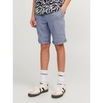 JACK & JONES Soluk Mavi Erkek Çocuk Şort JPSTDAVE JJLINEN SHORTS RET JNR, 12 Yaş