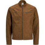 Jack & Jones Suni Deri Ceket- Rocky - Kahverengi - L