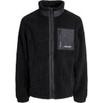 Jack & Jones Teddy Peluş Siyah Erkek Ceket 12278784 Orta Kalınlıkta Yüksek Dik Yaka Konforlu Kullanım - 5-Siyah