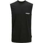 Jack Jones Unuon Prınt Kolsuz Erkek Tişört 12273446 - Siyah