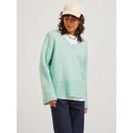 Jack & Jones V Yaka Rahat Kesim Mavi Kadın Kazak 12246506 - L