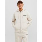 Jack & Jones Vesterbro Sweat Zıp Hood Erkek Beyaz Sweatshirt 12241691-01 - M