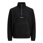 Jack & Jones Yarım Fermuarlı Sweatshirt - Soho, S, 12279680, Black, erkek