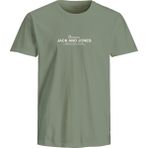 Jack Jones Yazı Baskılı Erkek Tişört 12282250 - Yeşil