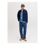 Jack & Jones Yüksek Bel Baggy Mavi Erkek Denim Pantolon 12289119 JJIALEX JJORGINAL AT 637