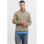 Jack & Jonesjjpannel Pamuk Karışımlı Regular Fit Yarım Fermuarlı Dik Yaka Kazak Erkek Kazak 12278919 - Bej - XL