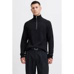 Jack & Jonesjjpannel Pamuk Karışımlı Regular Fit Yarım Fermuarlı Dik Yaka Kazak Erkek Kazak 12278919 - Siyah - XL