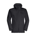 Jack Wolfskin 1115291-6000 Glaabach 3 in 1 Siyah Erkek Outdoor Mont
