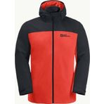 Jack Wolfskin 1115311-2193 Taubenberg 3ın1 Jkt M Erkek Kırmızı Mont