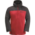 Jack Wolfskin 1115311-2206 Taubenberg 3In1 Jkt M Erkek Kırmızı Mont