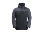 Jack Wolfskin 1115311-6350 Taubenberg 3 in 1 Gri Erkek Mont