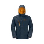 Jack Wolfskin 1115321-C0412TROPOSPHERE INS JKT Koyu Mavi Kapüşon Yaka Regular Fit Erkek Mont