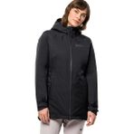 Jack Wolfskin 1115451-6000STIRNBERG INS JKT W Siyah Kapüşon Yaka Regular Fit Kadın Mont