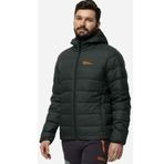 Jack Wolfskin 1207671_4161 Yeşil Ather Down Hoody M Siyah Erkek Outdoor Mont