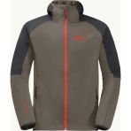 Jack Wolfskin 1306922-5719 Feldberg Kahverengi Hoody M Softshell Erkek Ceket
