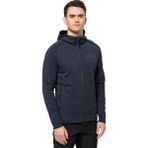 Jack Wolfskin 1710541-1010 Baıselberg Hooded Fz M Lacivert Erkek Sweatshirt
