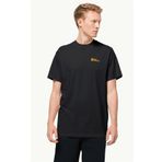 Jack Wolfskin 1808382_6000 ESSENTIAL T M Bisiklet Yaka Siyah Erkek T-shirt