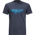 Jack Wolfskin 1808391-1010 OCEAN LIFE T M Bisiklet Yaka Lacivert Erkek T-shirt