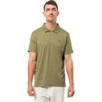 Jack Wolfskin 1809721TR-4511 Travel Polo M Haki Erkek T-shirt