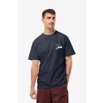 Jack Wolfskin 1809761TR-4314 Discover T M Mavi Erkek T-shirt