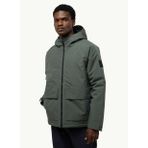 Jack Wolfskin A60205TEMPELTOR Yeşil Kapüşon Yaka Regular Fit Erkek Mont