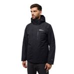 Jack Wolfskin A61858-6000 Jasper 3ın1 Jkt M Black Outdoor Erkek Ceket