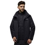 Jack Wolfskin A61858-635 Jasper 3 in 1 JKT M Siyah Erkek Outdoor Montu