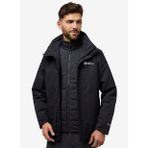 Jack Wolfskin A61858_635-JASPER 3IN1 JKT M Antrasit Kapüşon Yaka Erkek Waterproof Mont