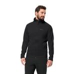 JACK WOLFSKIN ALPGRAT HOODED FZ M Erkek OUTDOOR CEKETİ, black, L