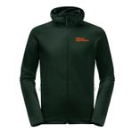 JACK WOLFSKIN BAISELBERG HOODED FZ M Erkek POLAR CEKET, black olive, XXL