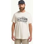 Jack Wolfskin BRAND T M Ekru Erkek Kısa Kol T-Shirt - Bej
