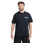 Jack Wolfskin CONFIDENT T M Bisiklet Yaka Regular Fit Yazı Baskılı T-Shirt, XL, 5003374509, Siyah, Erkek