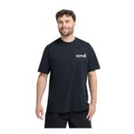 Jack Wolfskin CONFIDENT T M Siyah Bisiklet Yaka Regular Fit Yazı Baskılı Erkek T-Shirt