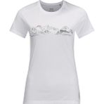 Jack Wolfskin Crosstrail Graphic T Kadın Beyaz Tişört - XL