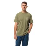 Jack Wolfskin Erkek Jack Tent T M T-Shirt, Bay Leaf, S