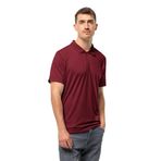 Jack Wolfskin Erkek TRAVEL POLO M deep ruby M