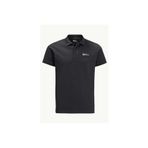 Jack Wolfskin Essential Siyah Erkek Polo T-Shirt
