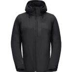 Jack Wolfskin Feldberg 3IN1 Kadın Su Geçirmez Outdoor Mont 1115661-6000 - Siyah
