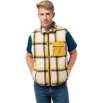 Jack Wolfskin Felslicht Check Vest M Erkek Yelek A60061-A0028 Panna Cotta - 3XL - Renkli