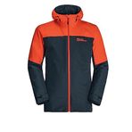Jack Wolfskin Glaabach Turuncu Siyah 3 in 1 Erkek Mont