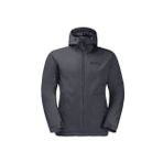 Jack Wolfskin Gri Erkek Kapüşonlu 1111723-6230 Termal Zip Ceket