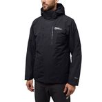 Jack Wolfskin Jasper 3In1 Jkt M Erkek Outdoor Montu A61858-6000 Siyah 2XL