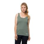 Jack Wolfskin Kadın Pack & Go Tank W Kolsuz Tişört, Piknik Yeşili, XS EU