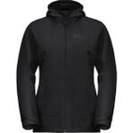Jack Wolfskin Moonrise 3in1 Kadın Siyah Outdoor Ceketi - 2XL