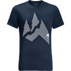 Jack Wolfskin Nature Mountain Erkek T-shirt 1808611-1024 - Lacivert